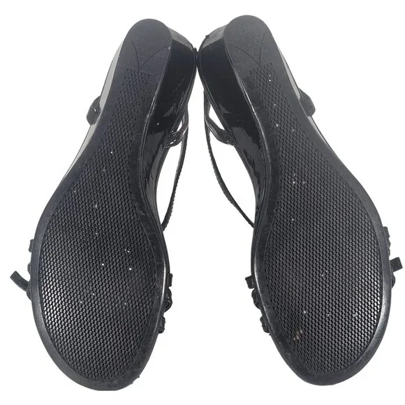 Prada Sport Women Black Wedge Sandal 36 Strappy Gorpcore Minimalist Quiet Luxury - Picture 10 of 16